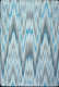 Scuffed wallpaper with multiple turquoise and brown-toned  jagged zigzag lines layered and repeated on top of a muted background.