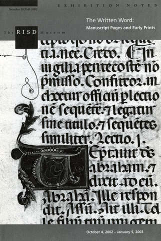 LitID 3053 The Written Word Manuscript Pages and Early Prints.jpg