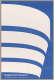 A graphic of stacked white curves set against a blue background, representing the Guggenheim Museum’s architecture, with white text at the bottom: “Guggenheim Museum.”