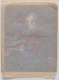 A translucent sheet with writing in red reading, “Baron Taylor no_87” covering a black and white portrait.