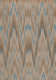 Scuffed wallpaper with multiple turquoise and brown-toned  jagged zigzag lines layered and repeated on top of a brown muted background.