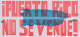 Bold red text reading “¡PUERTO RICO NO SE VENDE!” overlays a blue island silhouette with smaller white text “NUESTRA TIERRA NI SE COMPRA NI SE VENDE!” across its center.