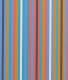 Detail of narrow, evenly sized vertical lines painted in crisp edges, including solid blue, orange, pink, teal, white, and dark gray. The tightly spaced stripes form a continuous, rhythmic surface.